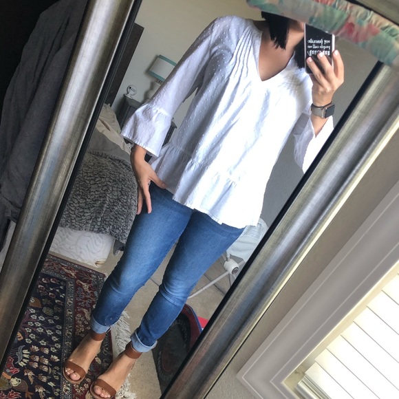 White peasant top - Picture 1 of 4